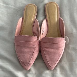 Light pink mules